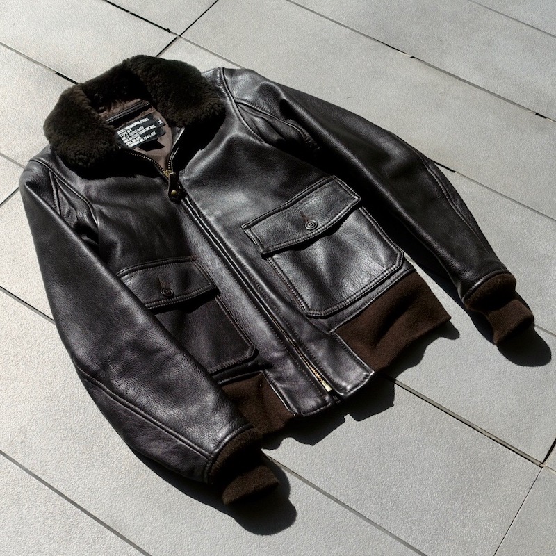 激レアVintage 70s Schott G-1 本革ブルゾン,ライナー付きL-